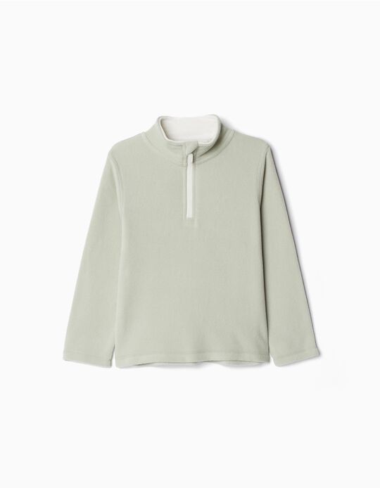 Comprar Online Sweatshirt Polar Fecho de Correr, Menina, Verde Claro