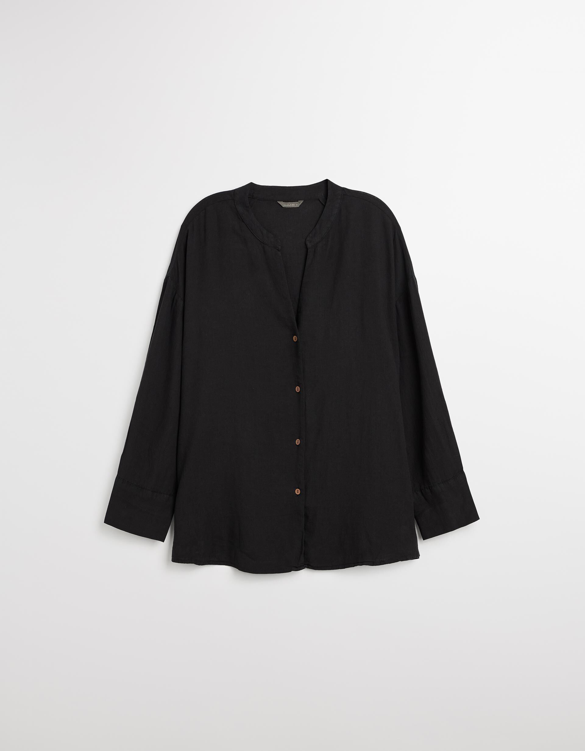 Blusa de Linho, Mulher, Preto