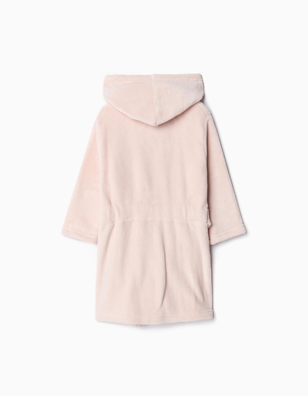 Robe de Felpa Capuz, Menina, Rosa
