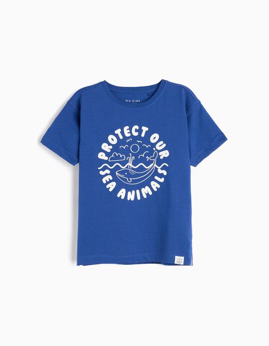Comprar Online T-shirt Estampado, Menino, Azul Escuro 