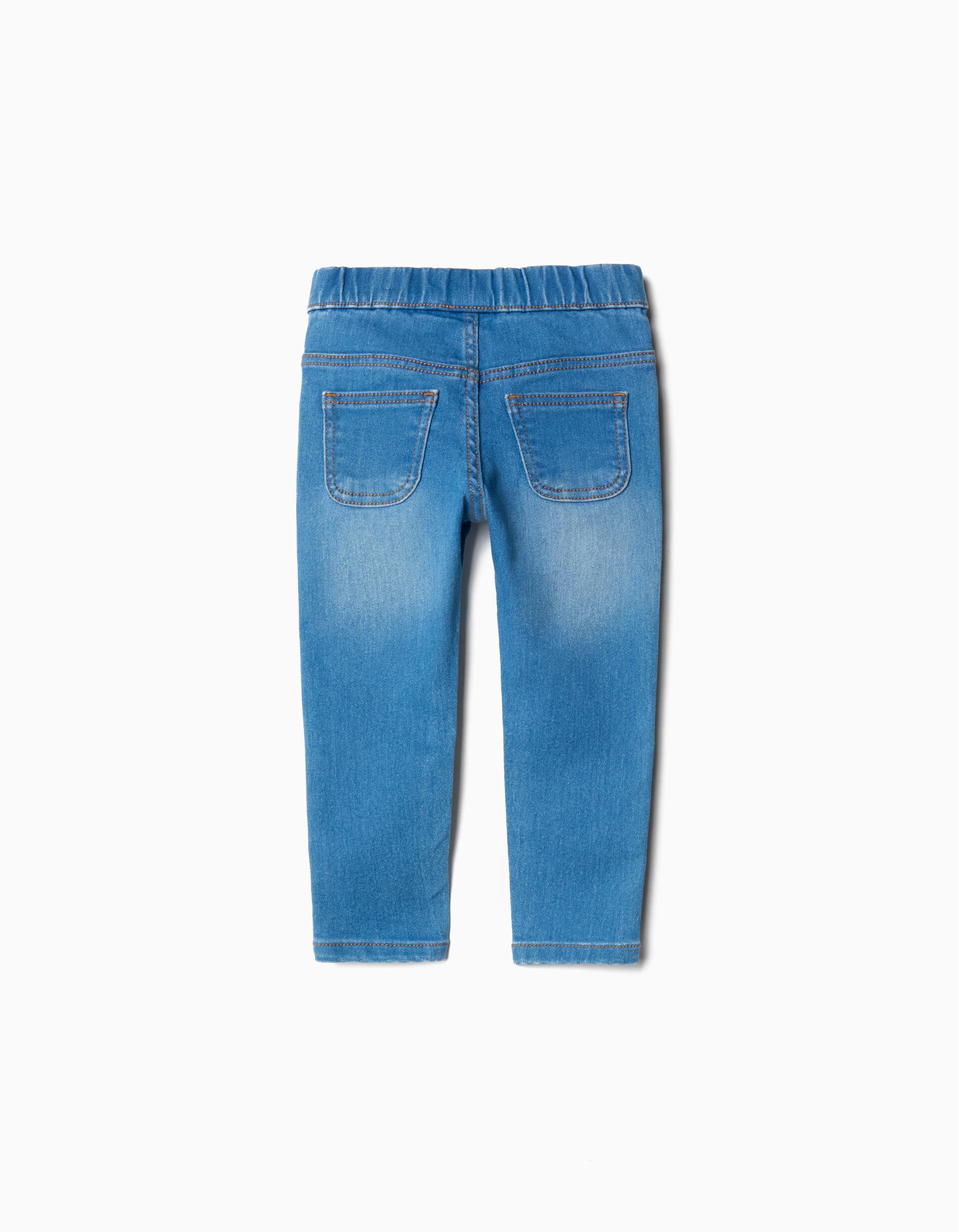 Jeggings de Ganga, Menina, Azul Claro