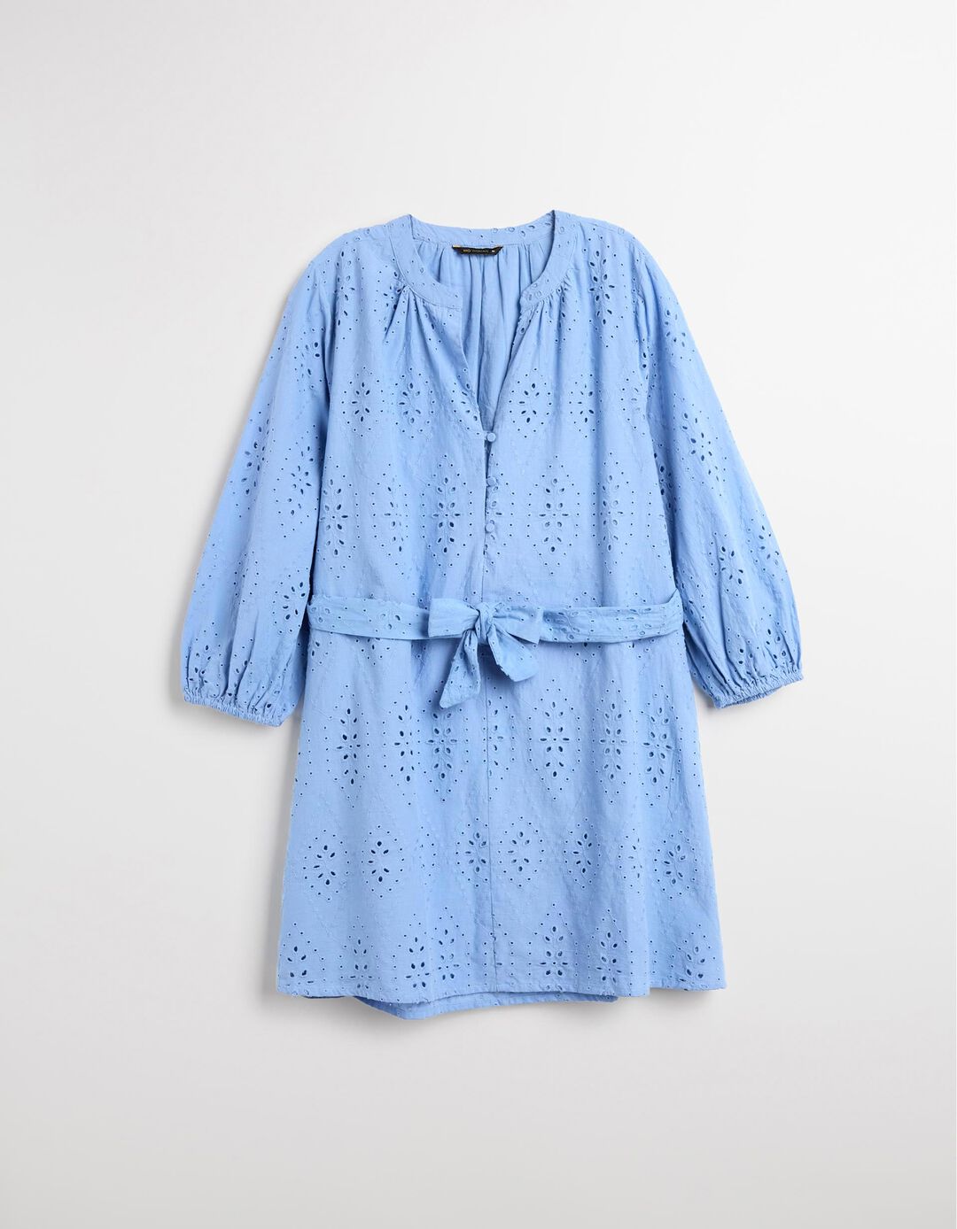 Vestido Bordado, Mulher, Azul 