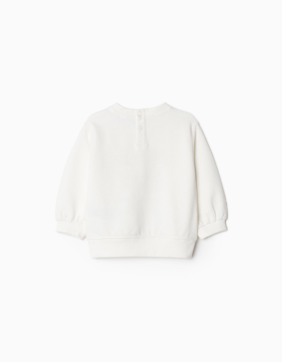 Sweatshirt de Felpa, Menina, Branco