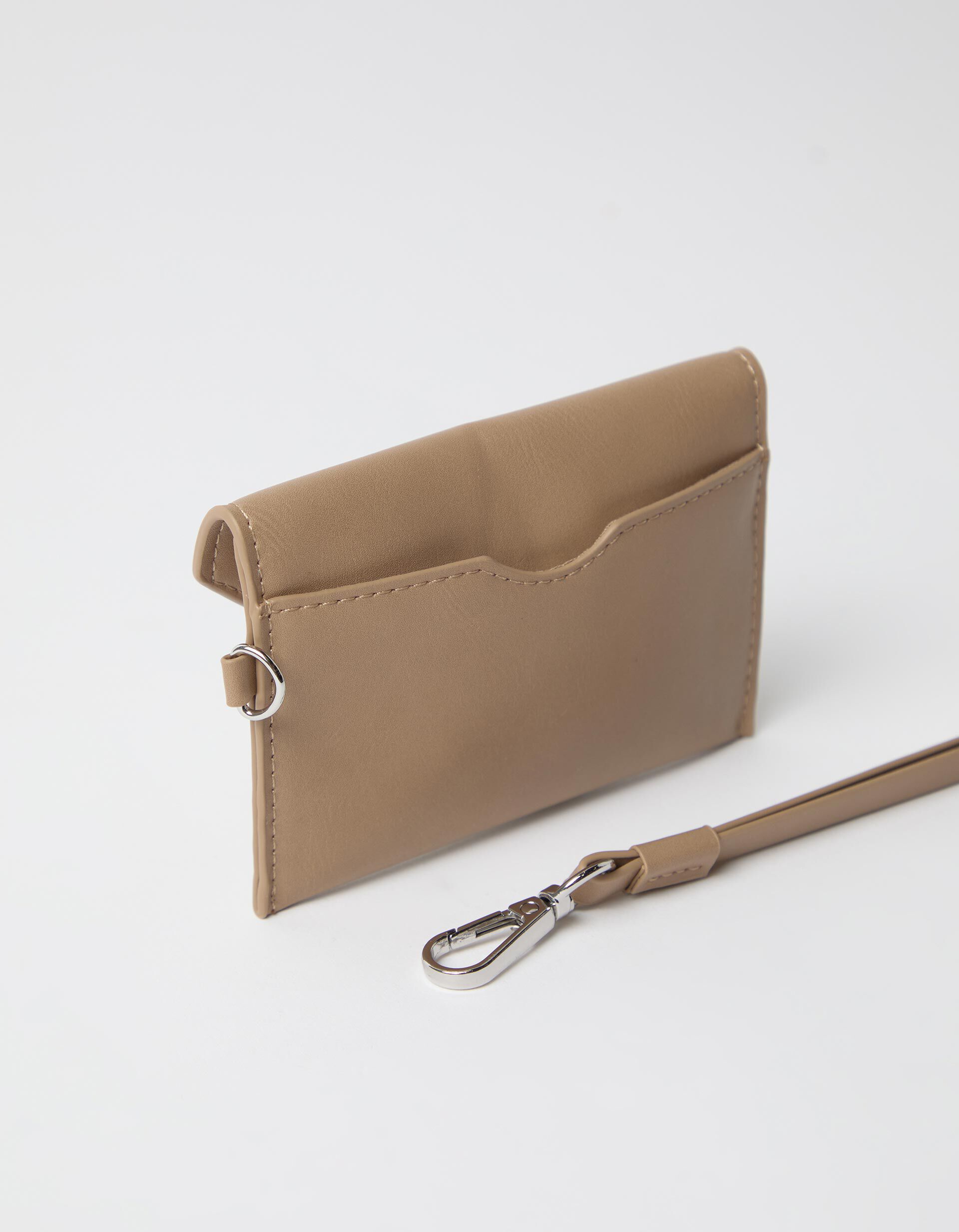 Carteira Envelope, Mulher, Bege