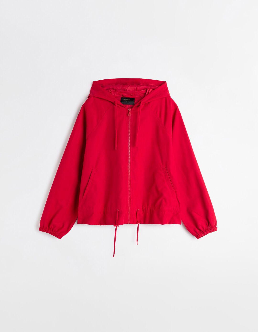 Parka Capuz, Mulher, Vermelho Escuro
