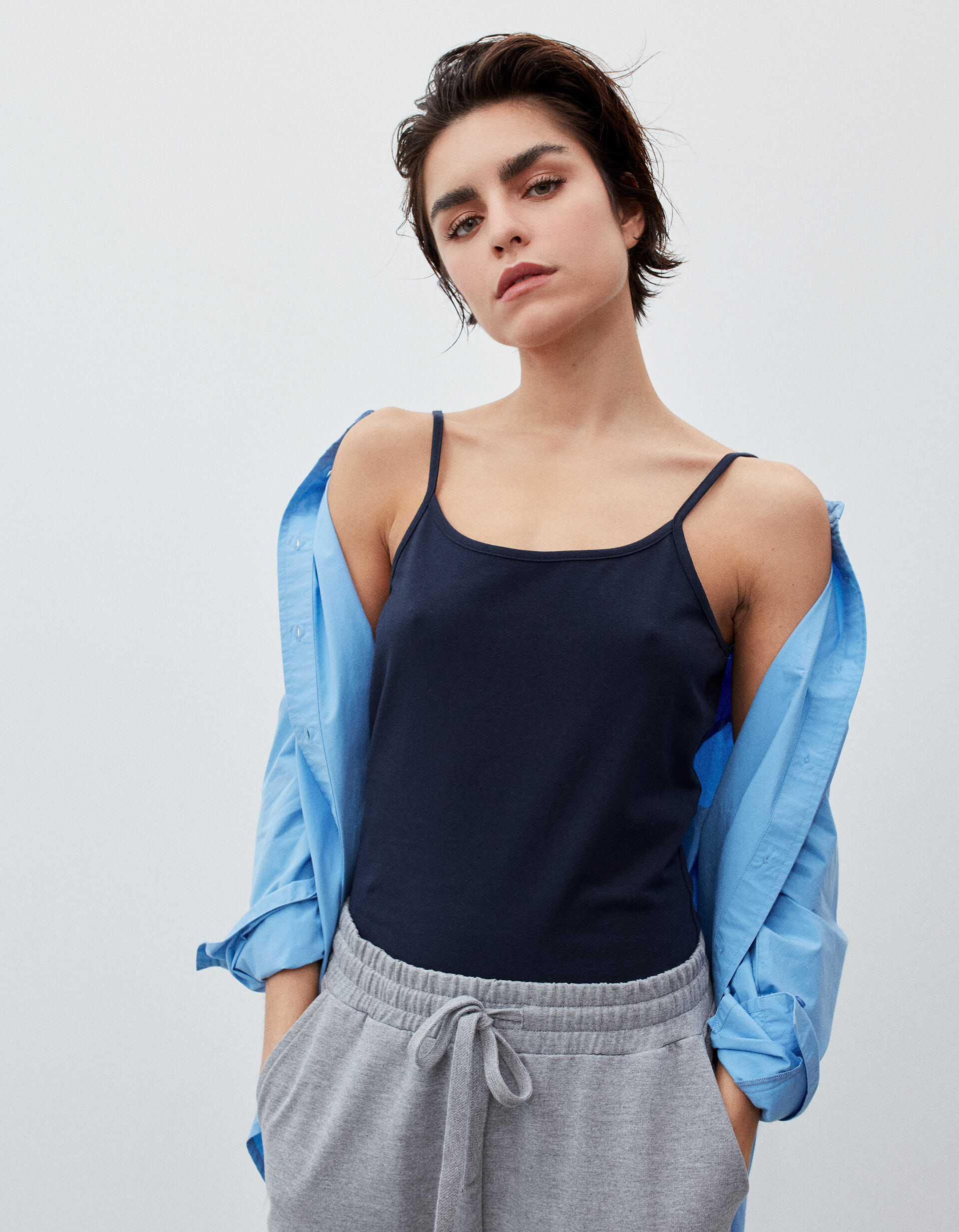 Comprar Online Top B&aacute;sico, Mulher, Azul Escuro