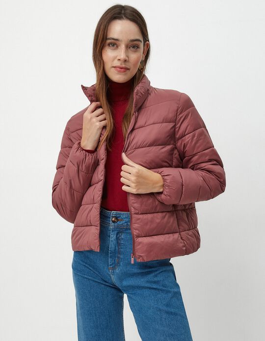 Comprar Online Casaco Acolchoado, Mulher, Rosa Escuro