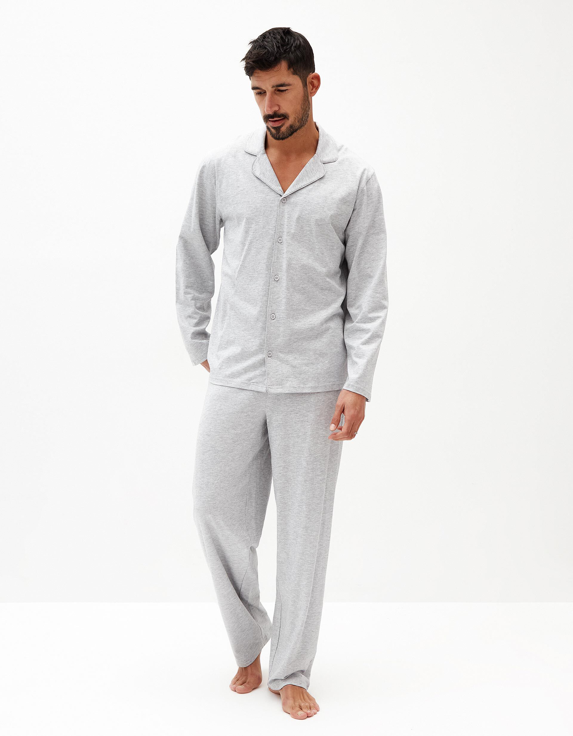 Comprar Online Pijama Jersey, Homem, Cinzento Claro