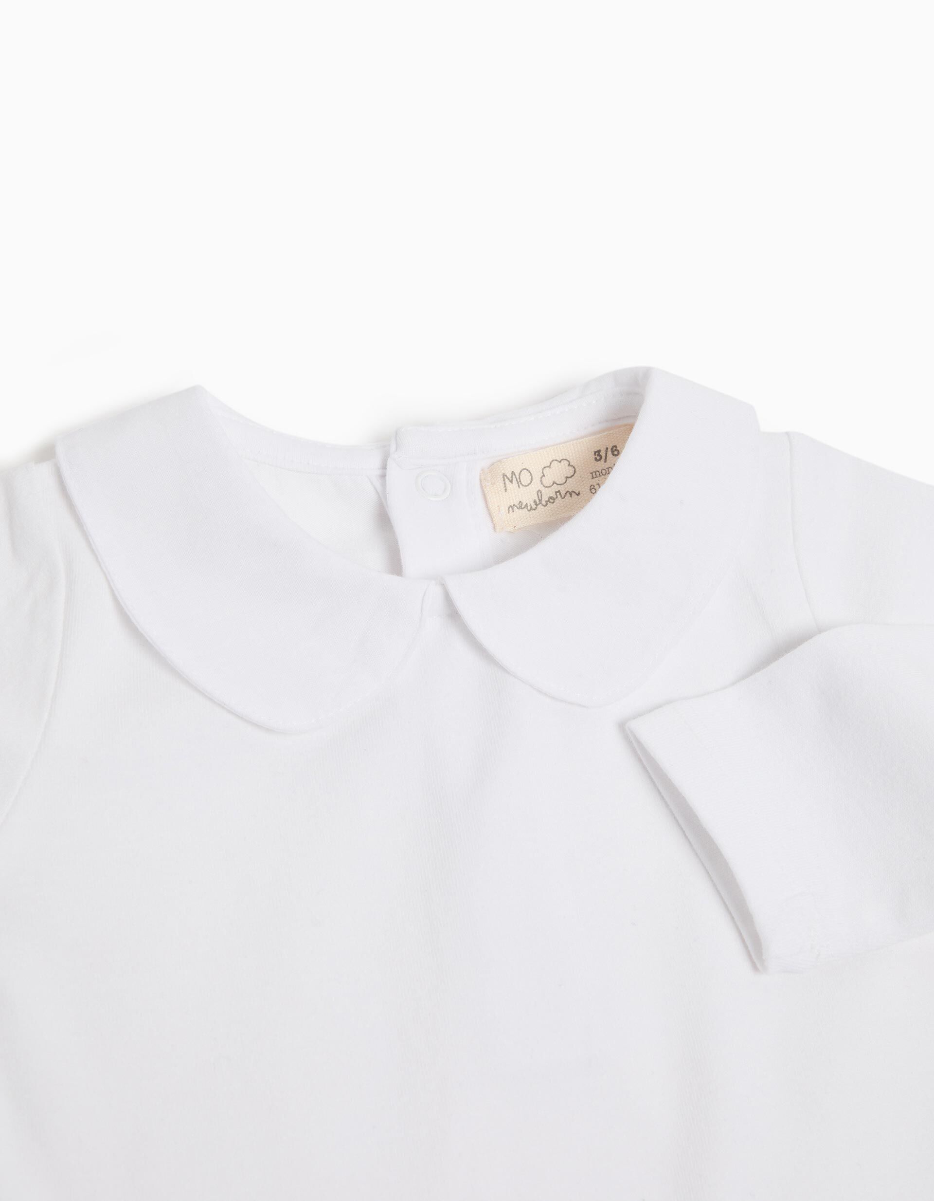 Comprar Online Body de Manga Comprida Gola, Rec&eacute;m-nascido, Branco