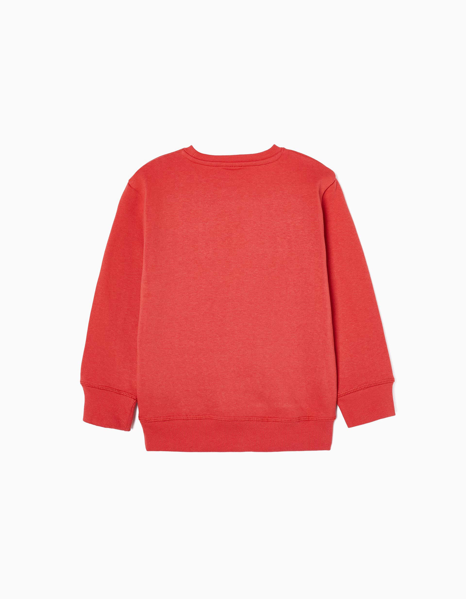 Comprar Online Sweat de Algod&atilde;o para Menino, Vermelho