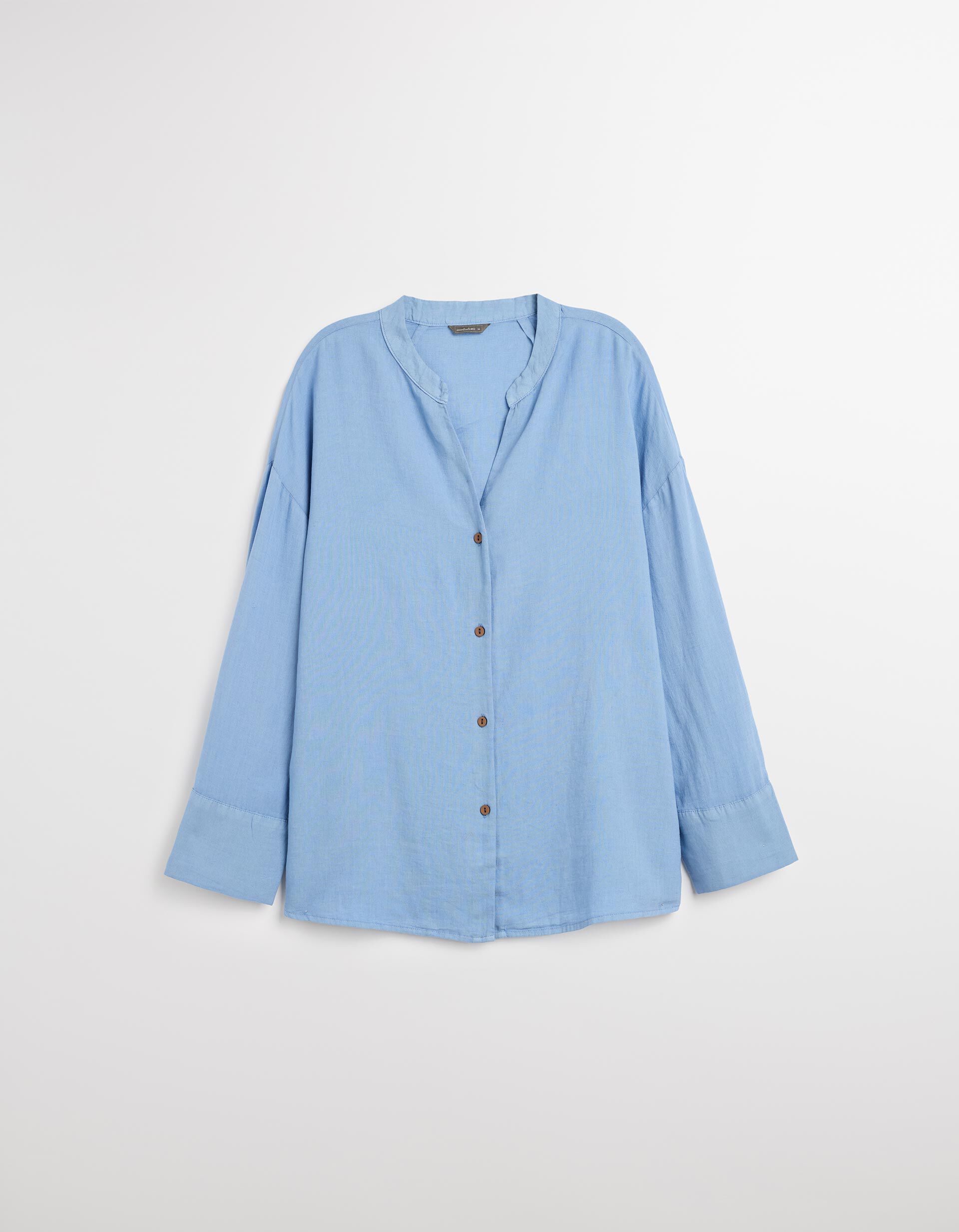 Blusa de Linho, Mulher, Azul