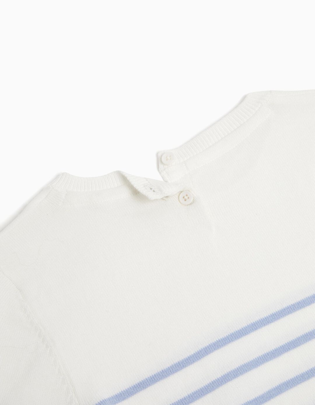 Camisola de Malha Riscas, Menina, Azul