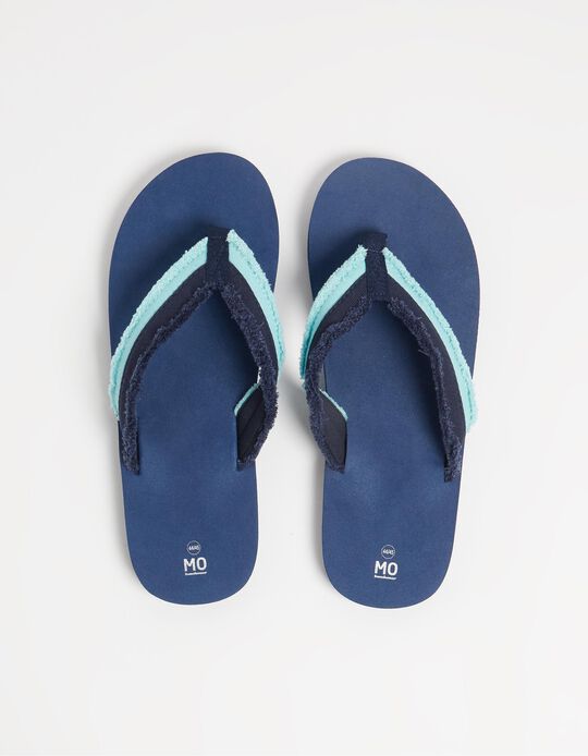 Comprar Online Chinelos de Borracha Detalhe, Homem, Azul Escuro