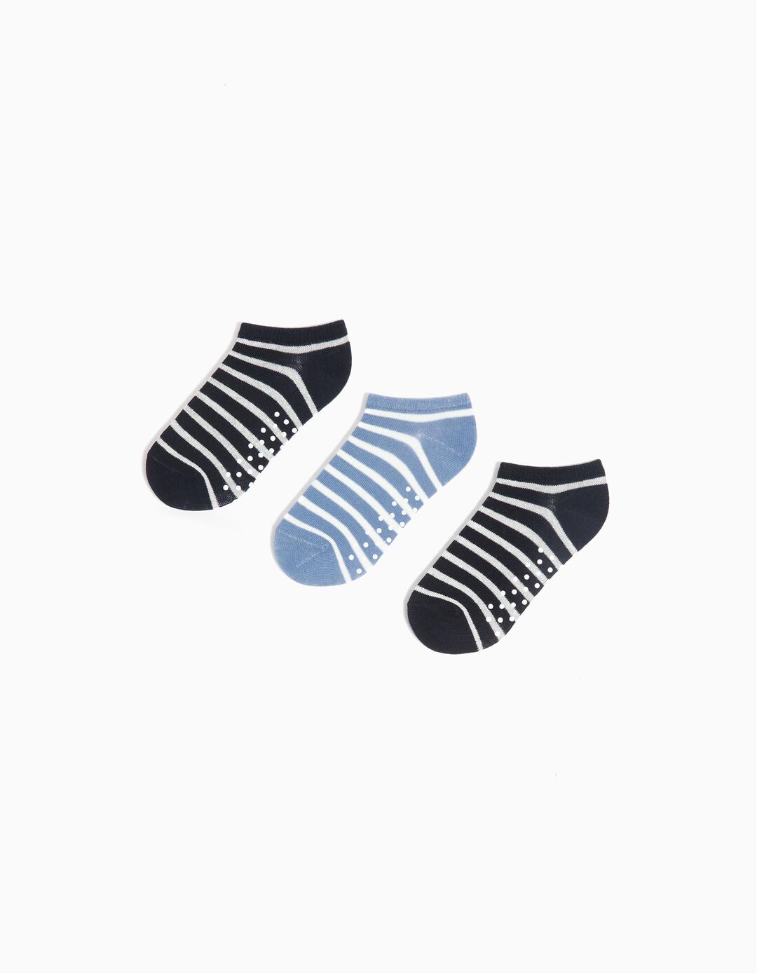 Pack 3 Pares de Meias Antiderrapantes, Menino, Multicor