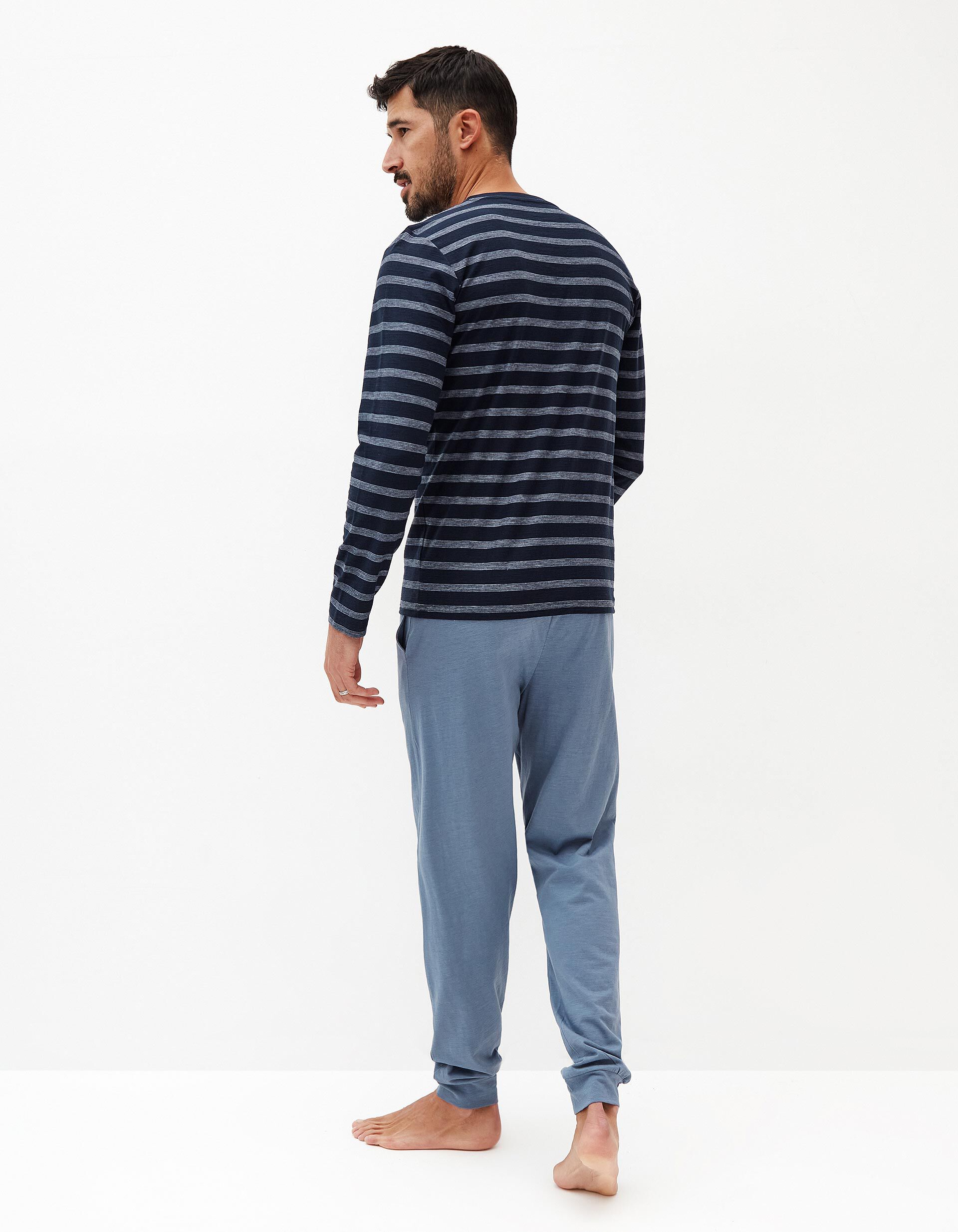 Comprar Online Pijama Riscas, Homem, Azul Escuro