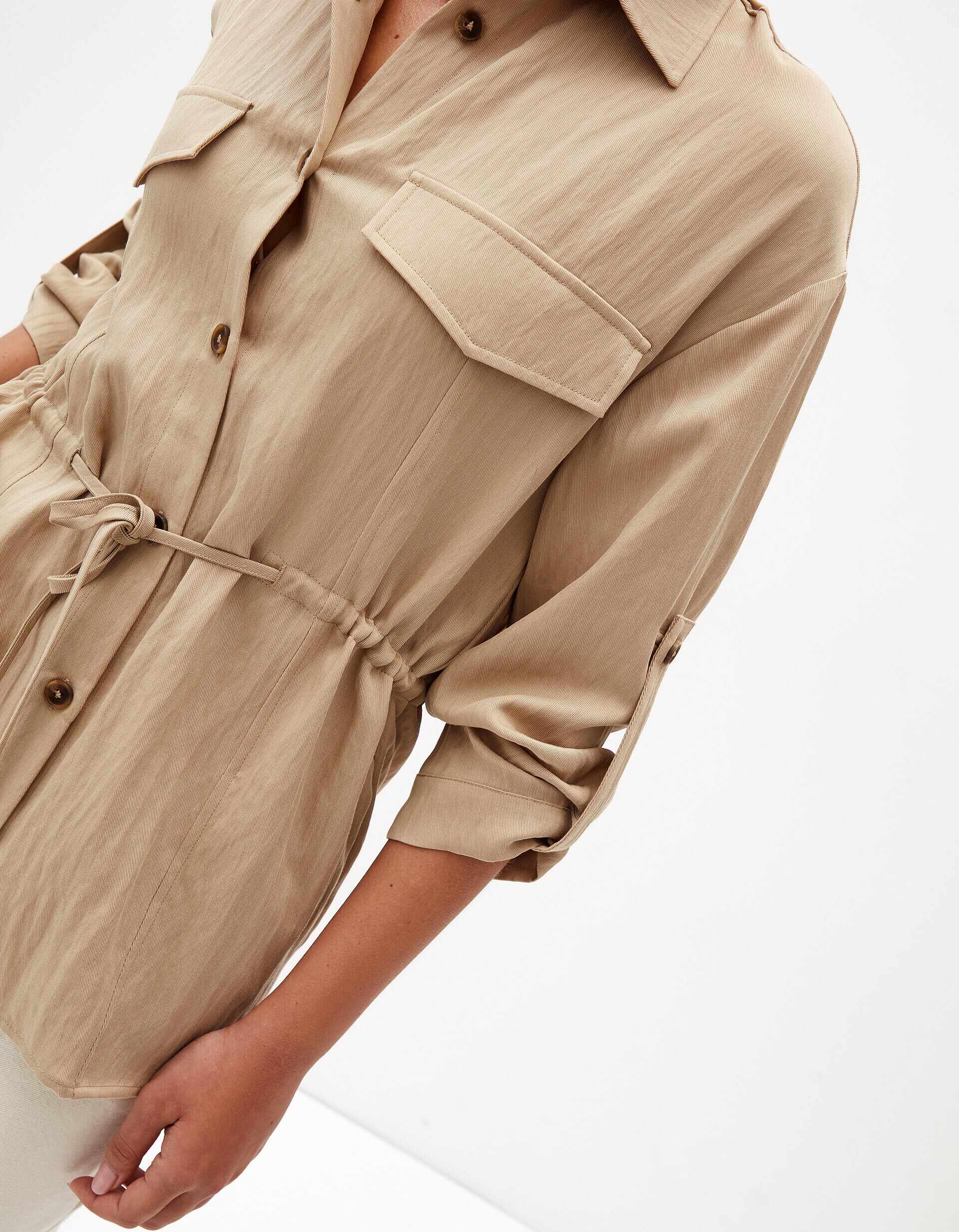 Comprar Online Sobrecamisa, Mulher, Bege Claro