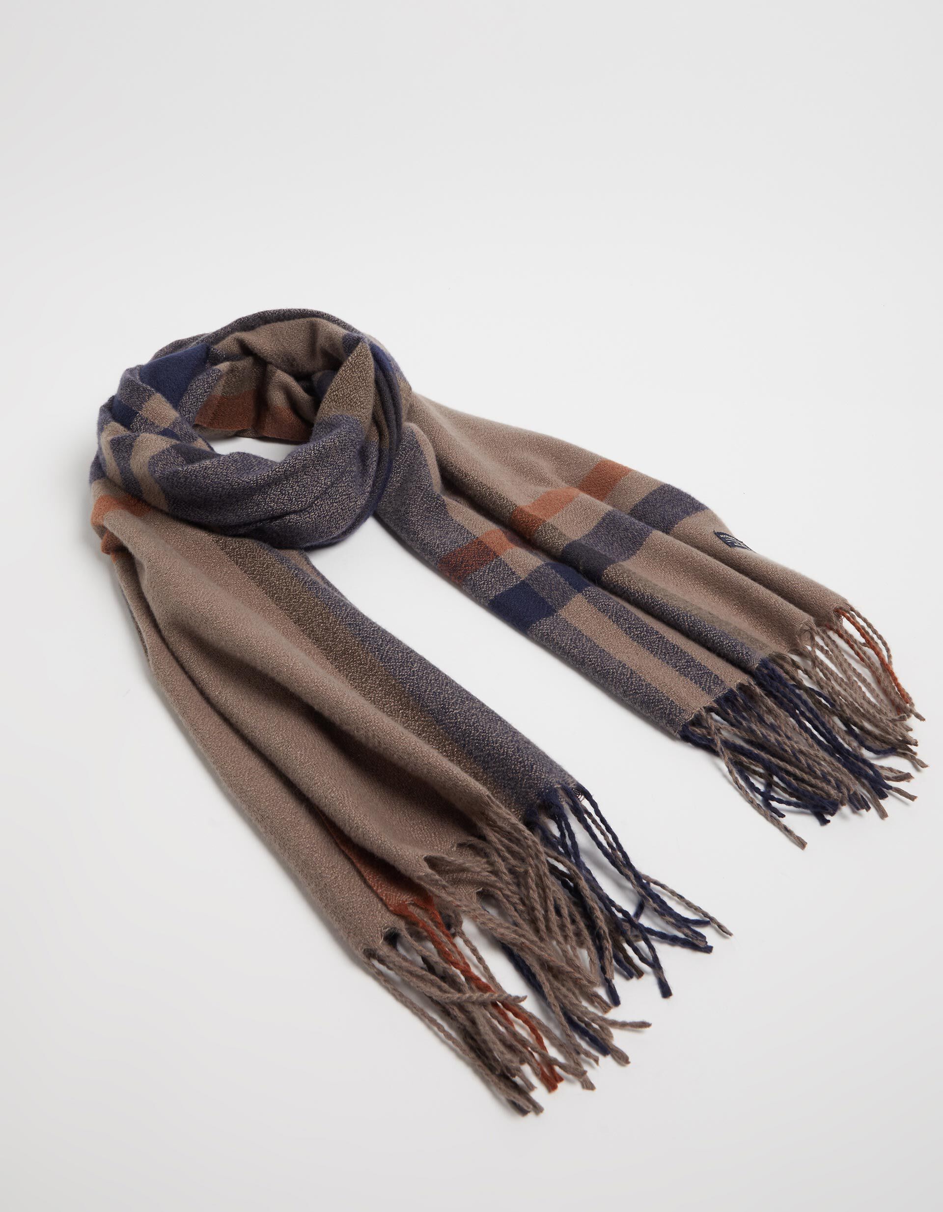 Comprar Online Cachecol Xadrez Franjas, Homem, Multicor