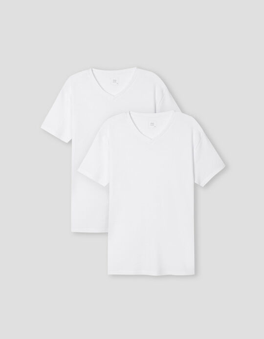 Comprar Online 2 T-Shirts Interiores, Homem, Branco