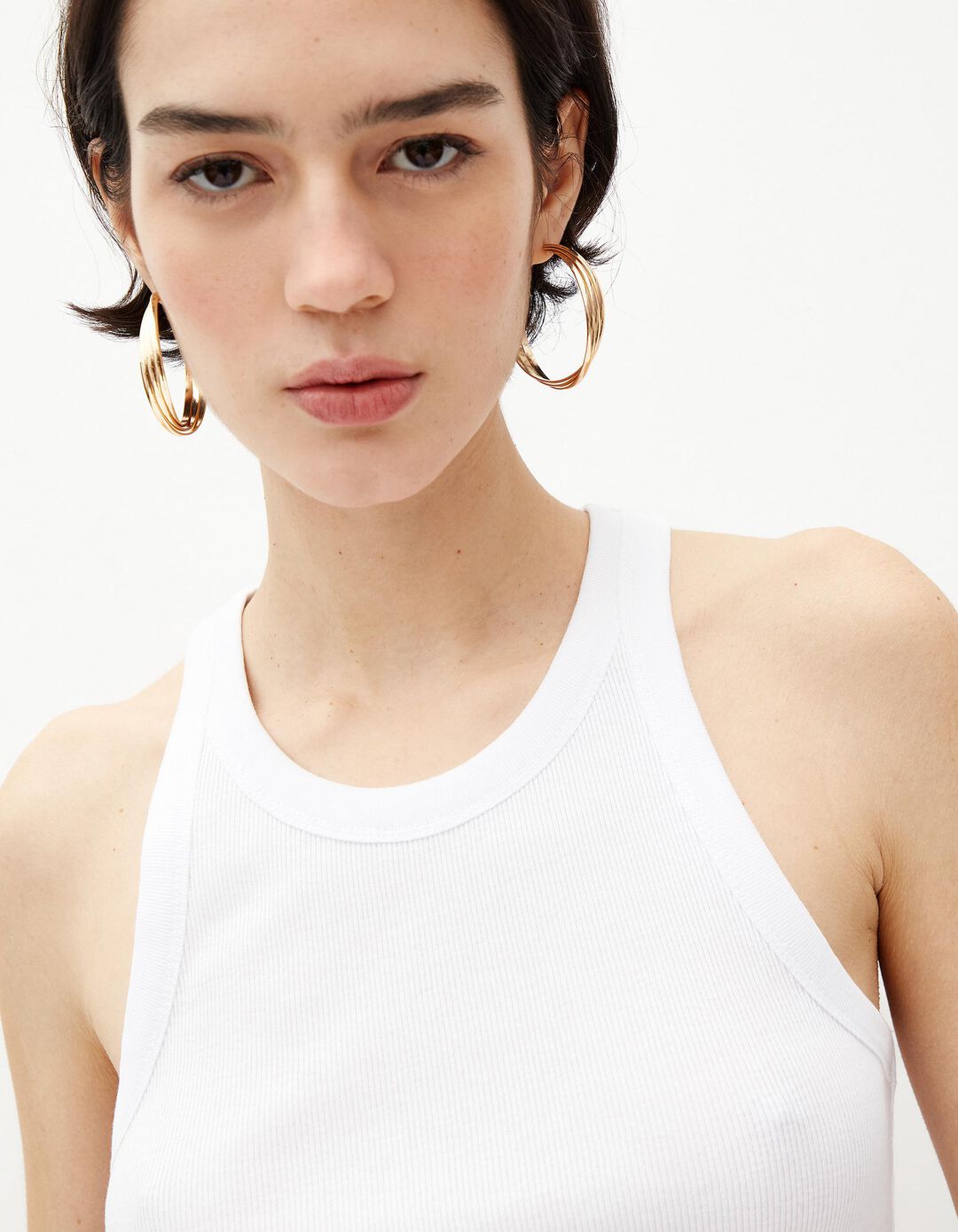 Top B&aacute;sico, Mulher, Branco