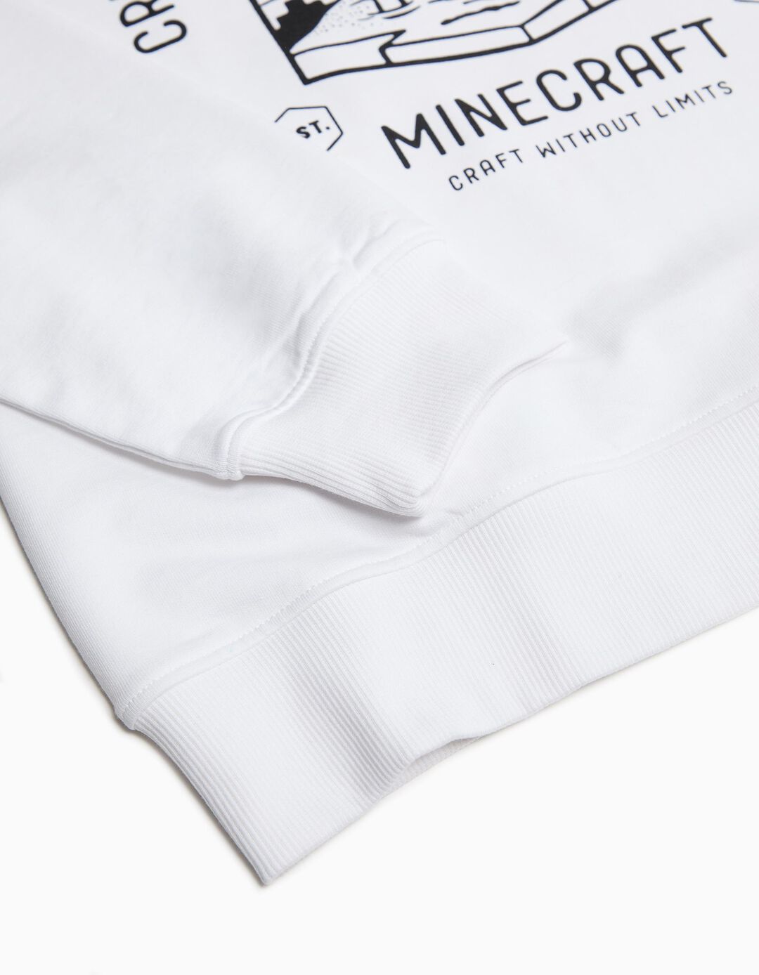 Sweatshirt 'Minecraft', Menino, Branco