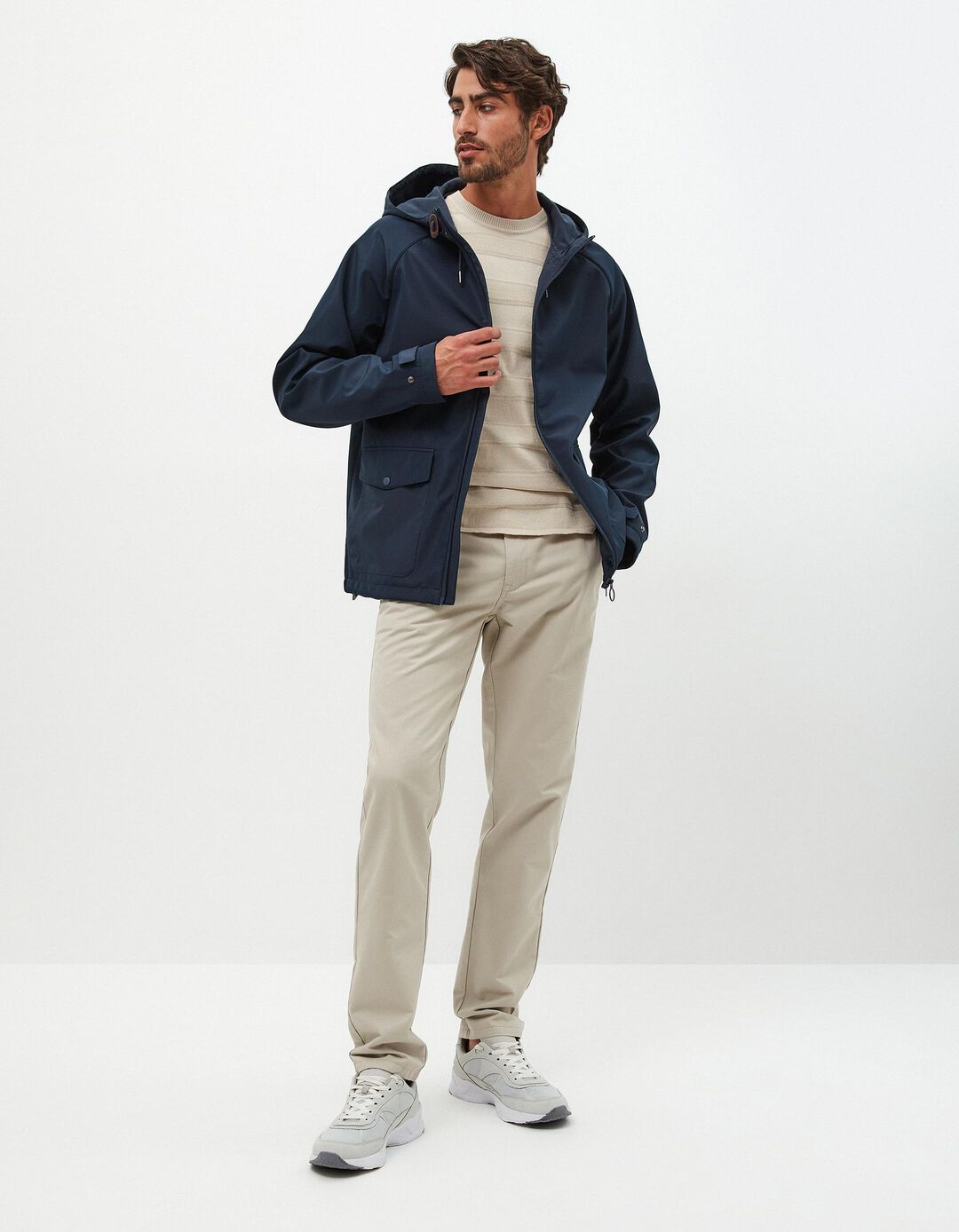 Cal&ccedil;as Chino Premium 'Slim fit', Homem, Bege Claro