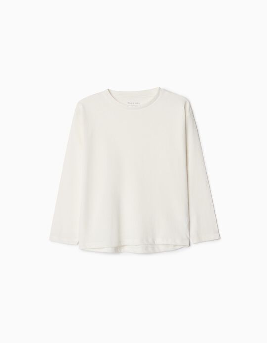 Comprar Online T-shirt de Manga Comprida, Menina, Branco