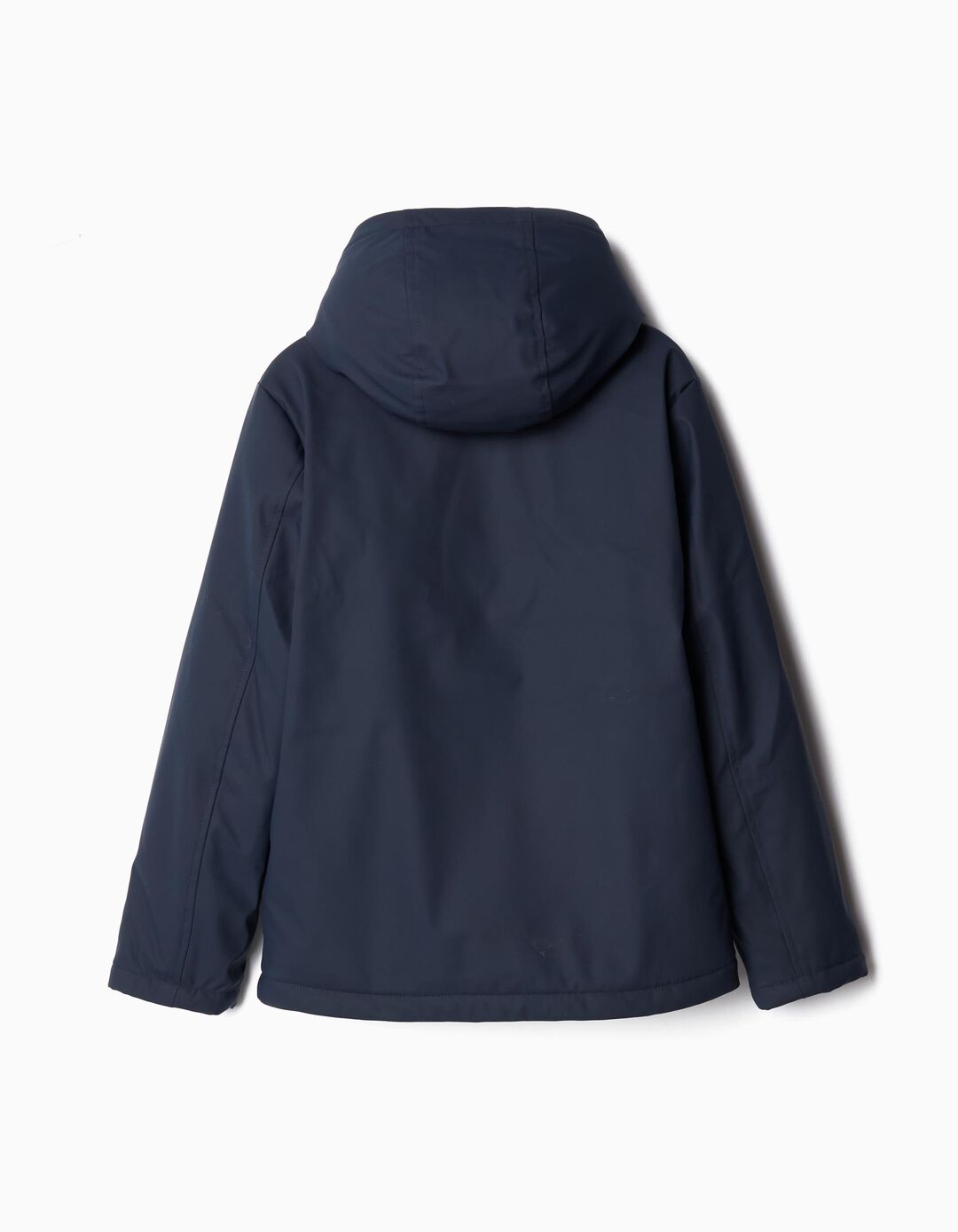 Parka de Borracha Interior Sherpa, Menino, Azul Escuro