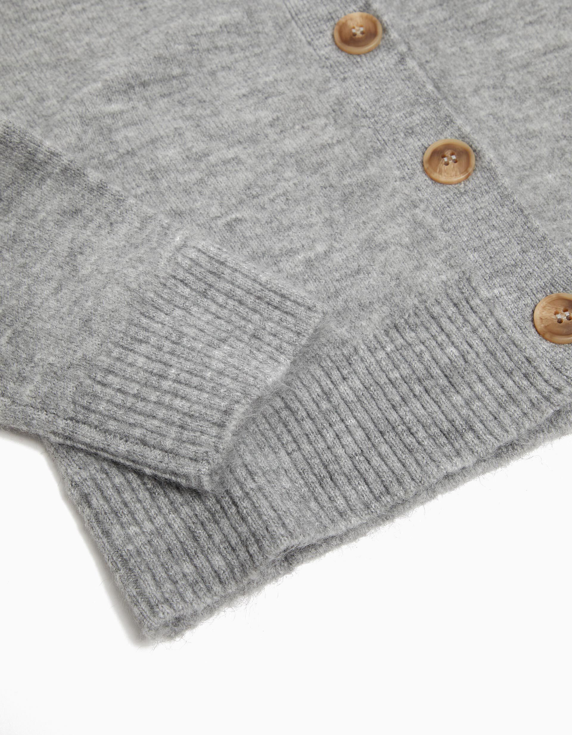 Comprar Online Casaco de Malha, Menina, Cinzento