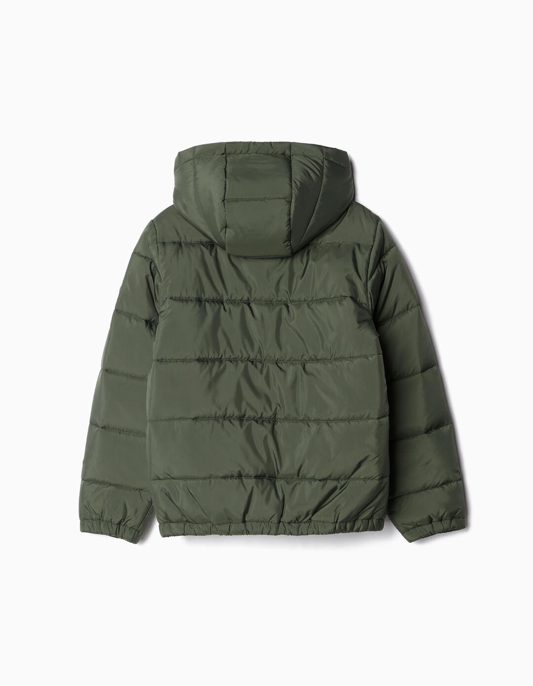 Casaco Acolchoado com Capuz, Menino, Verde