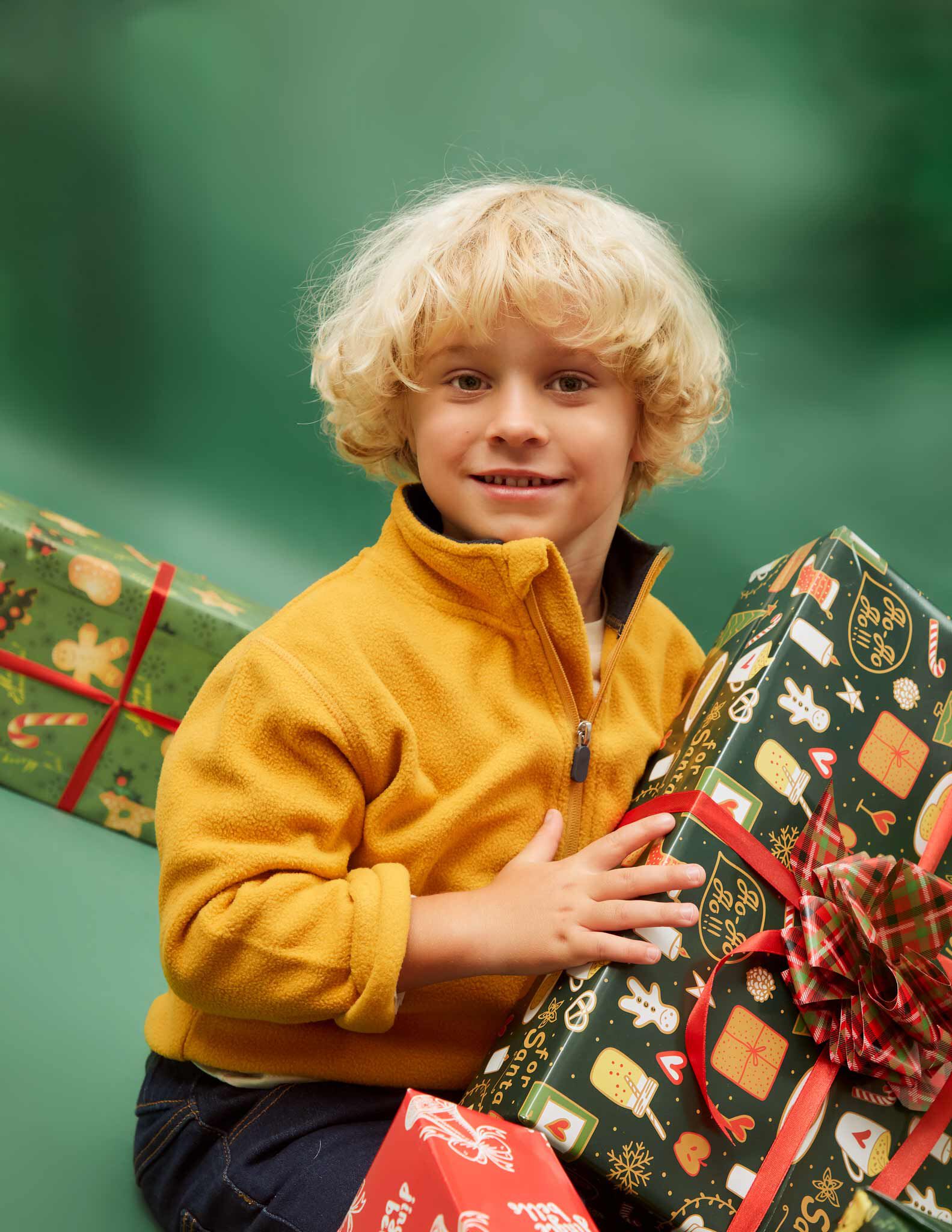 Casaco Polar Fecho de Correr, Menino, Amarelo