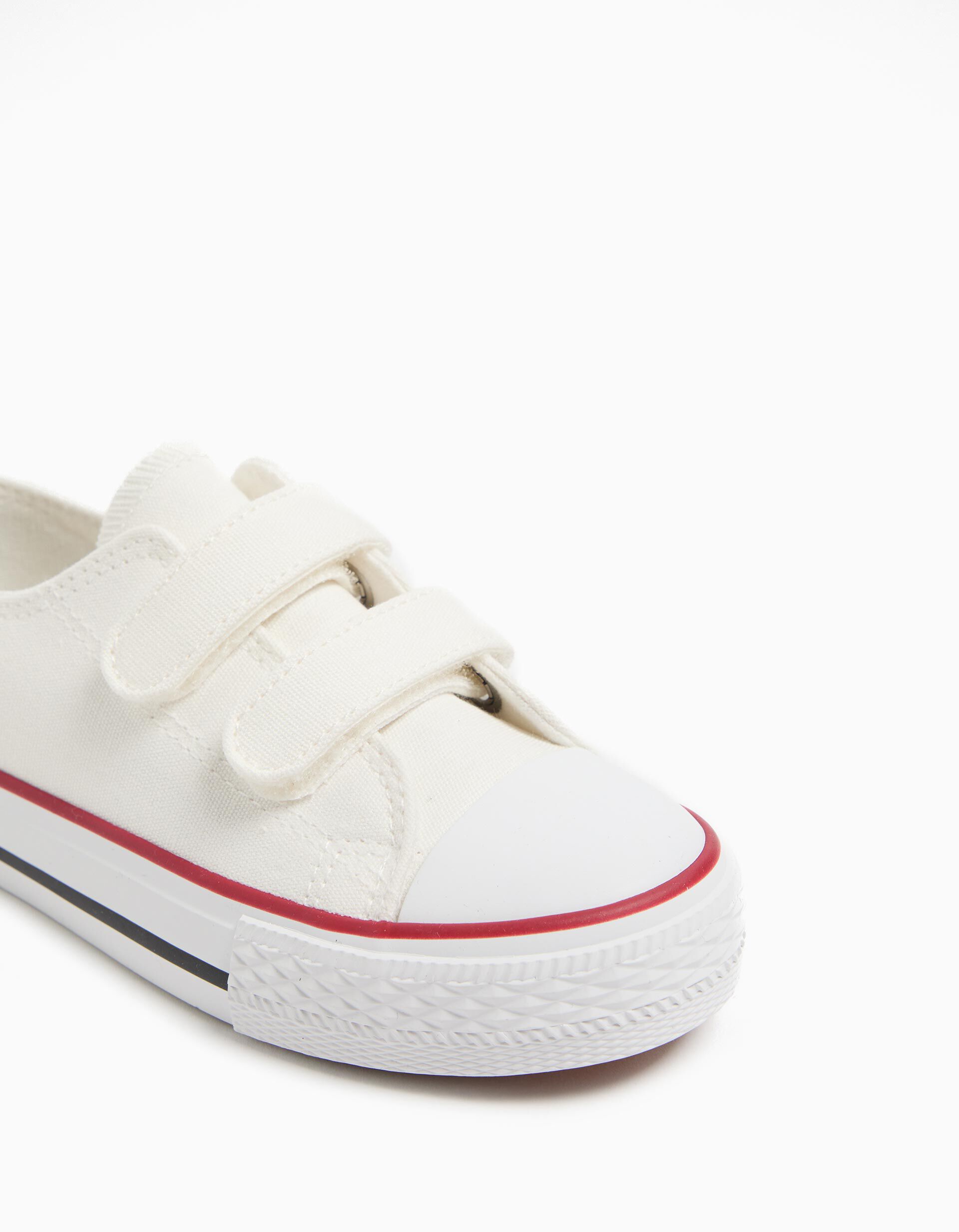 Comprar Online Sapatilhas em Tela Tiras Autoaderentes, Beb&eacute;, Branco