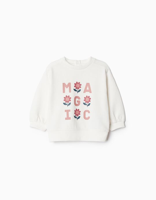 Comprar Online Sweatshirt de Felpa, Menina, Branco