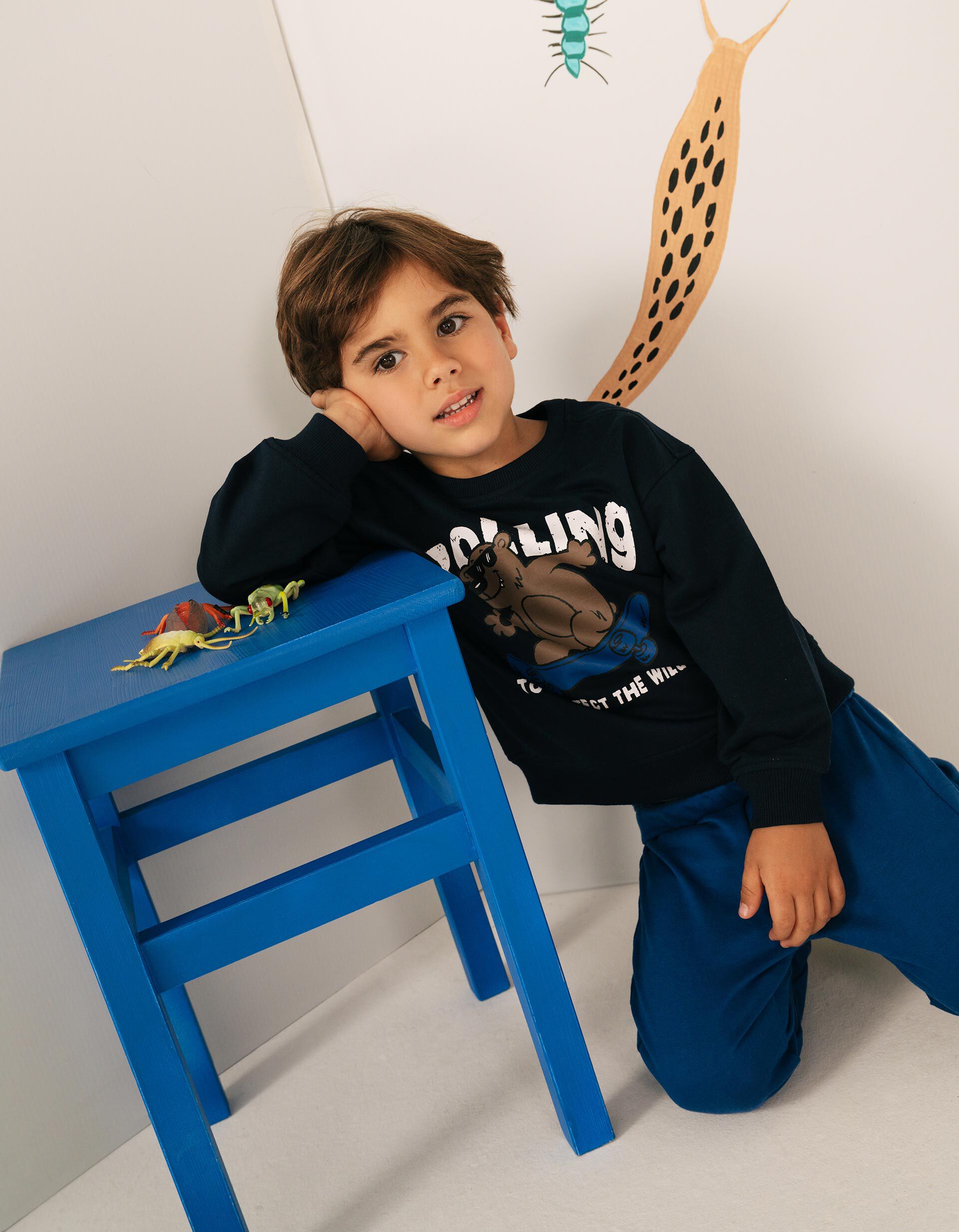 Conjunto De Jogging, Menino, Azul Escuro