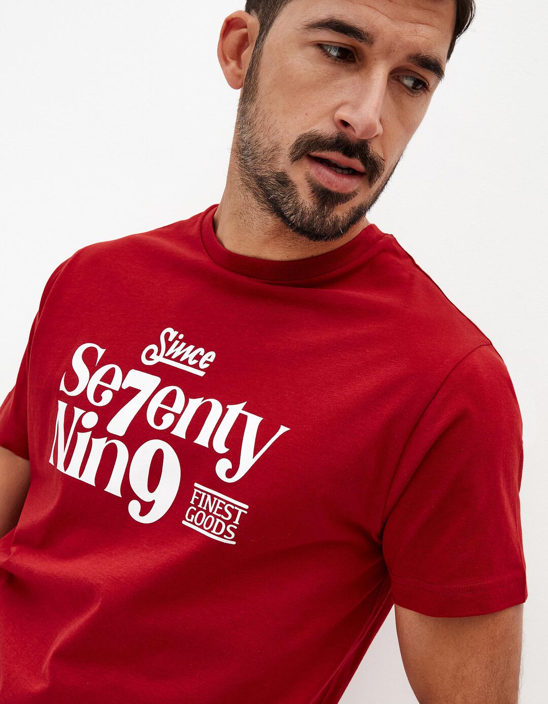 T-shirt Estampado, Homem, Vermelho