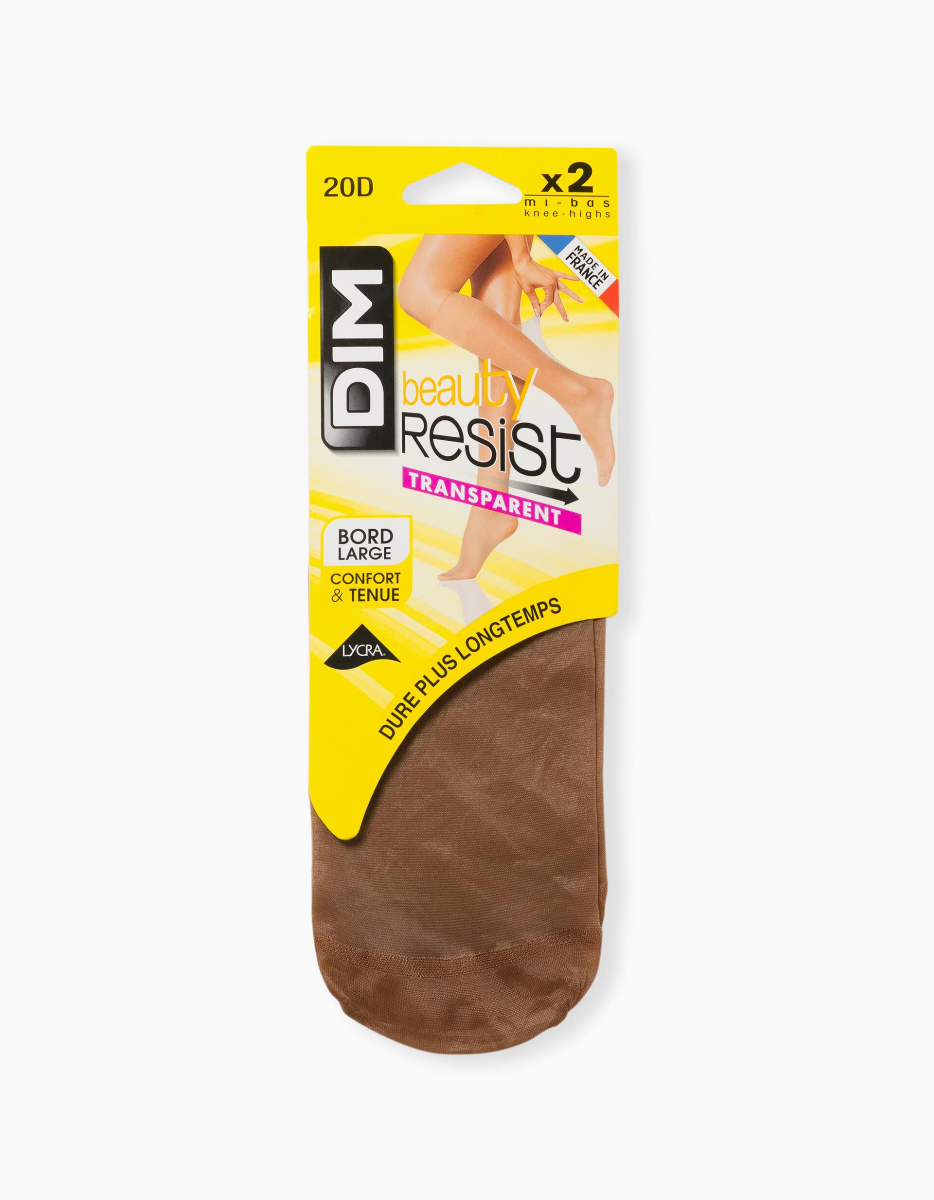 Pack 2 Pares Mini-Meias 20DEN 'DIM', Mulher, Bege