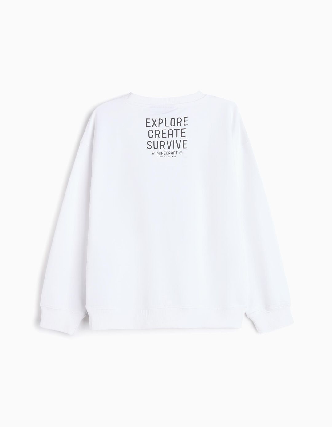 Sweatshirt 'Minecraft', Menino, Branco