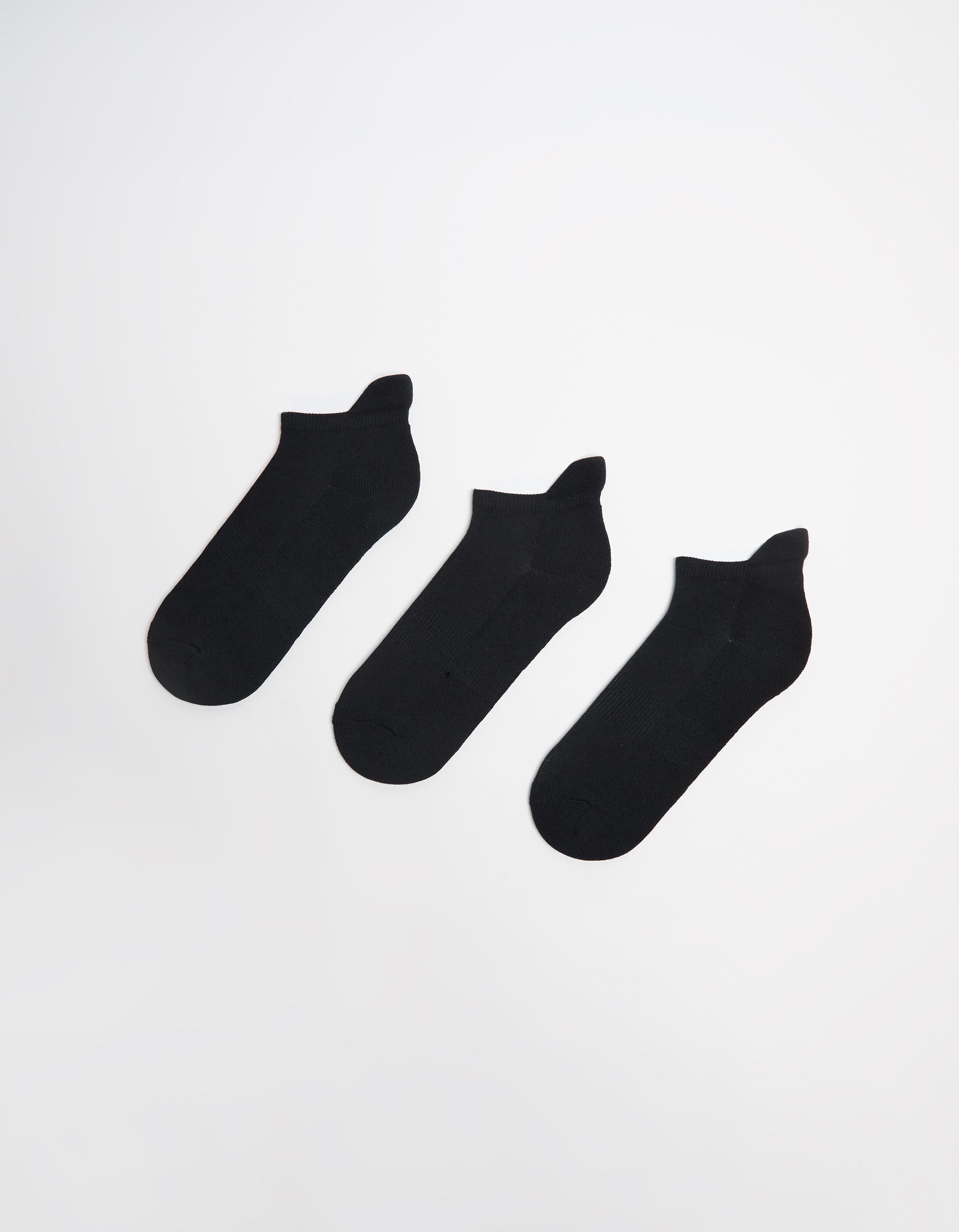 Pack 3 Pares de Meias Desporto, Mulher, Preto