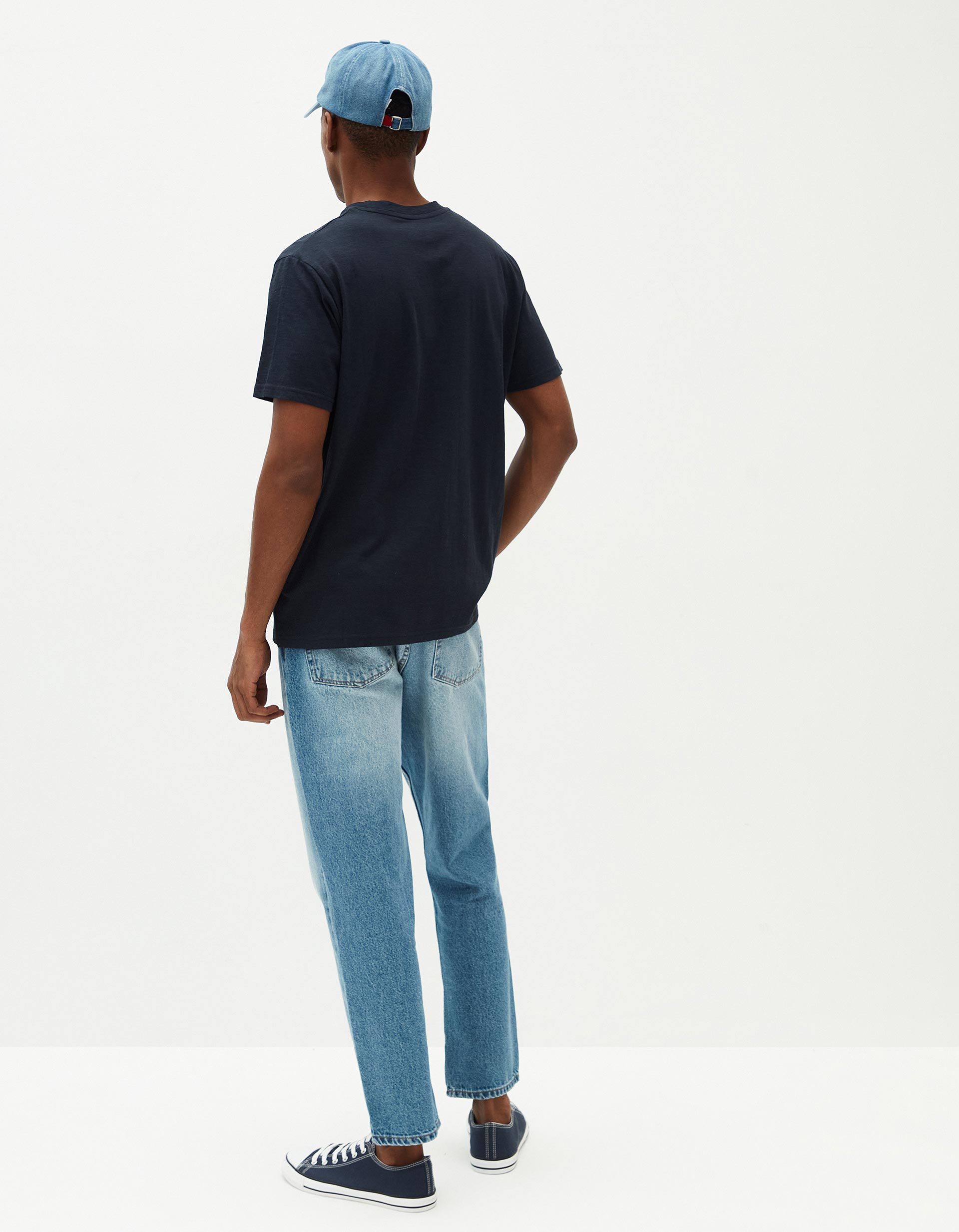 Comprar Online T-shirt Bolso Estampado, Homem, Azul 
