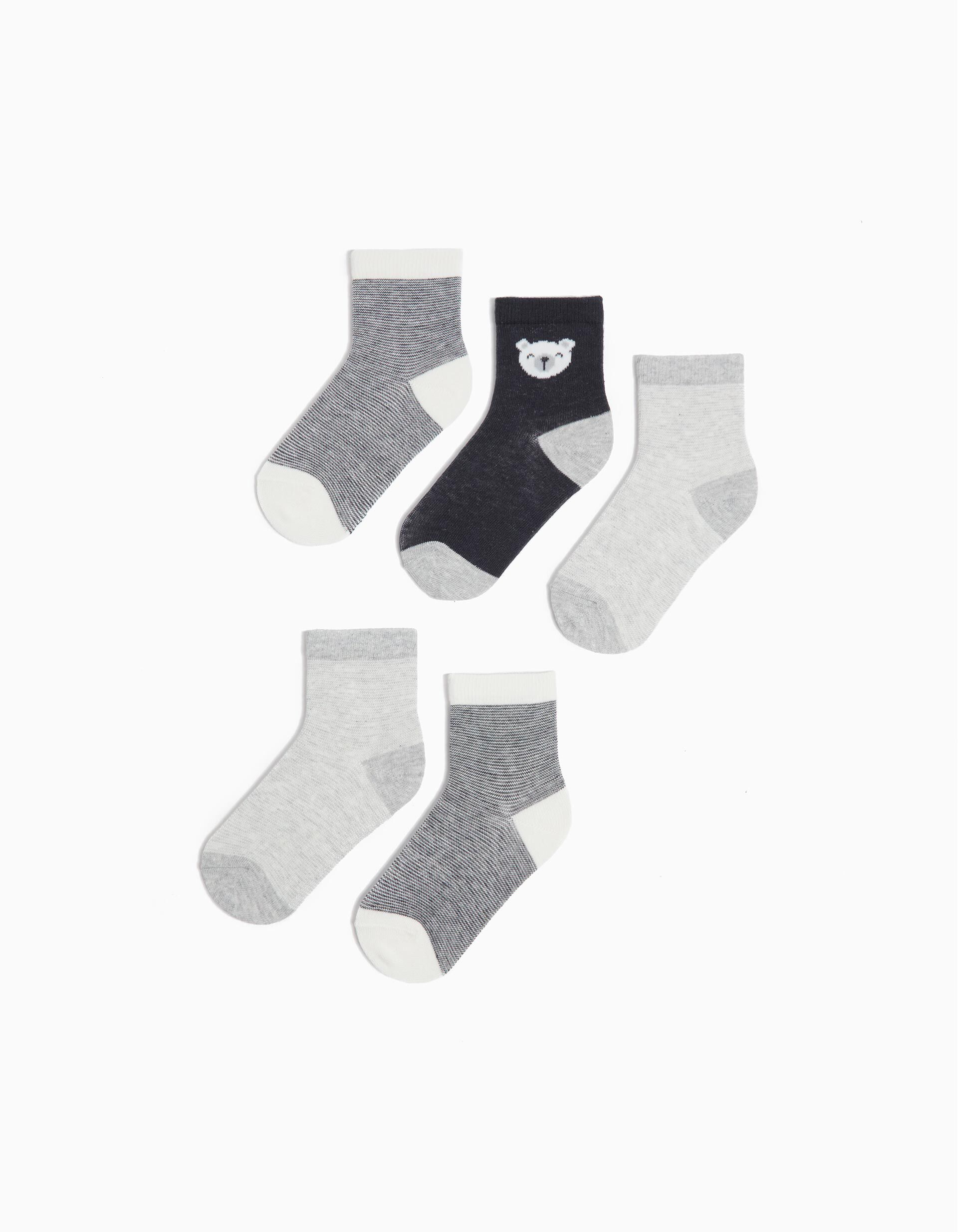 Pack 5 Pares de Meias, Menino, Multicor