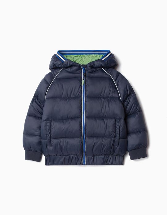 Comprar Online Casaco Acolchoado Capuz, Menino, Azul Escuro