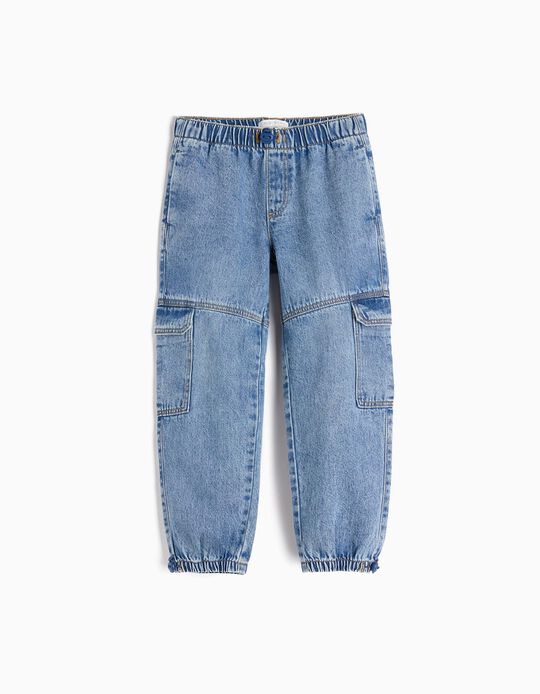 Comprar Online Calças Cargo, Menino, Azul Claro