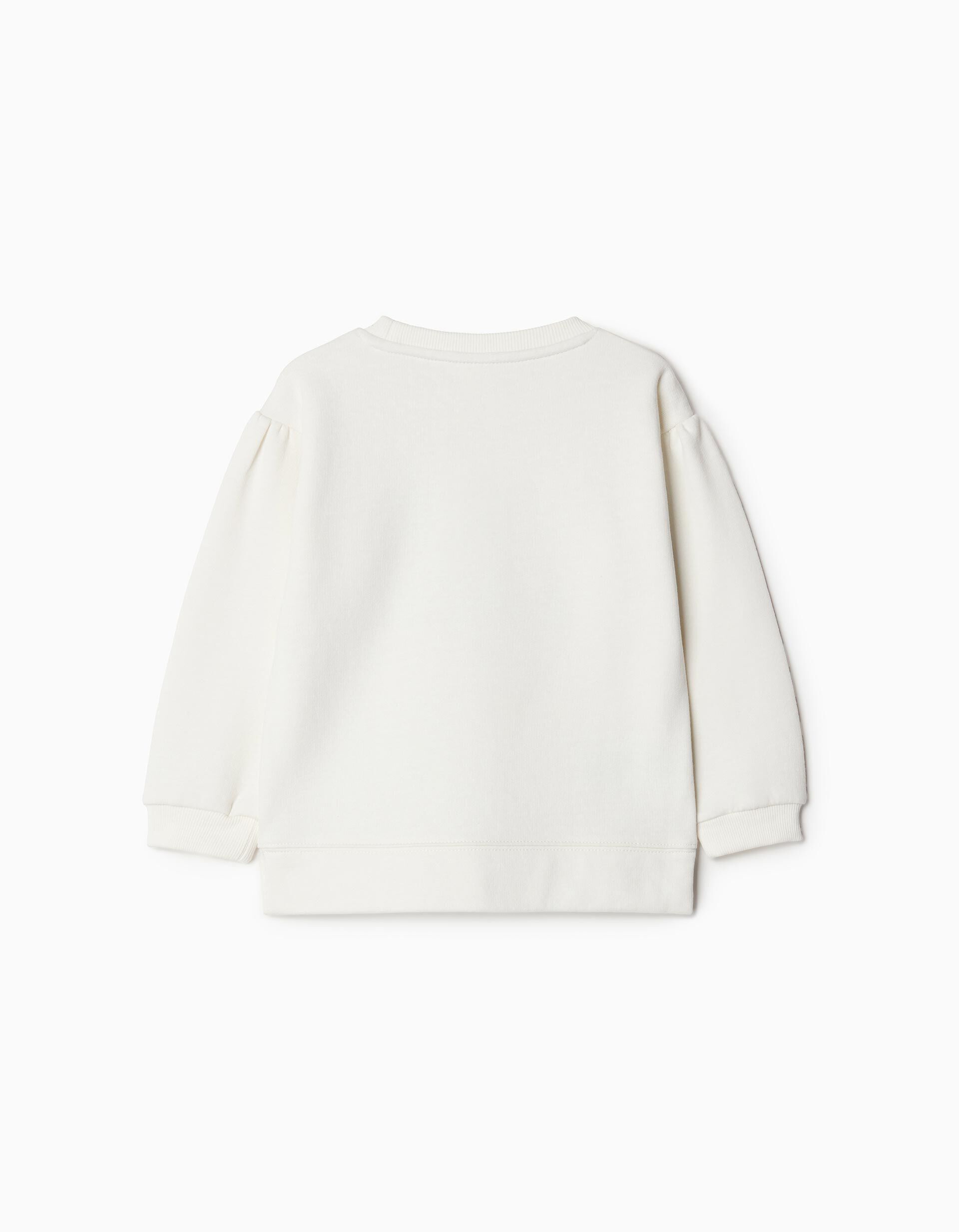 Comprar Online Sweatshirt de Felpa, Menina, Branco