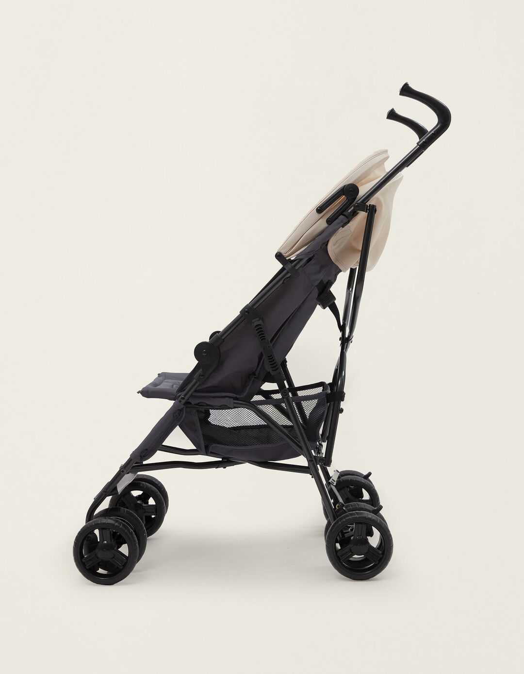 Carrinho Bengala ZY Safe Road Plus, Cinza/Bege