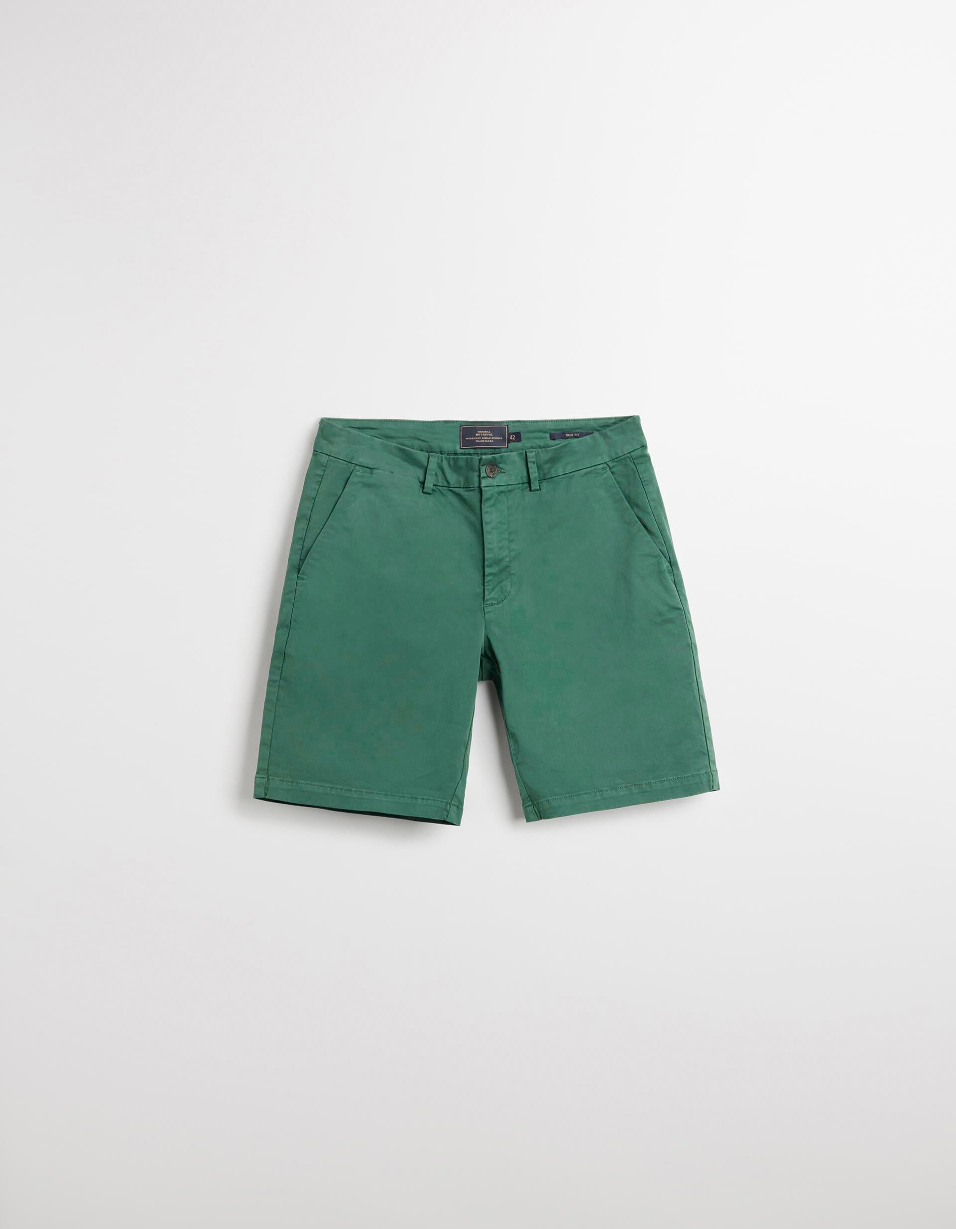 Comprar Online Cal&ccedil;&otilde;es 'Slim fit', Homem, Verde Escuro