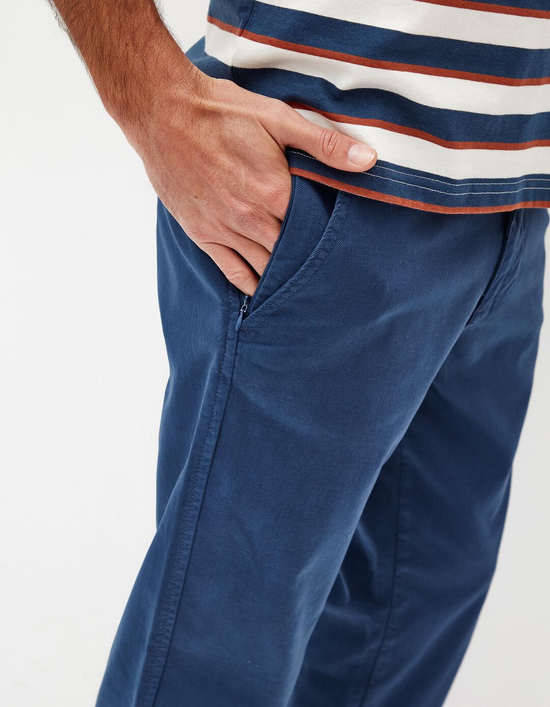 Calças Chino Slim, Homem, Azul Escuro