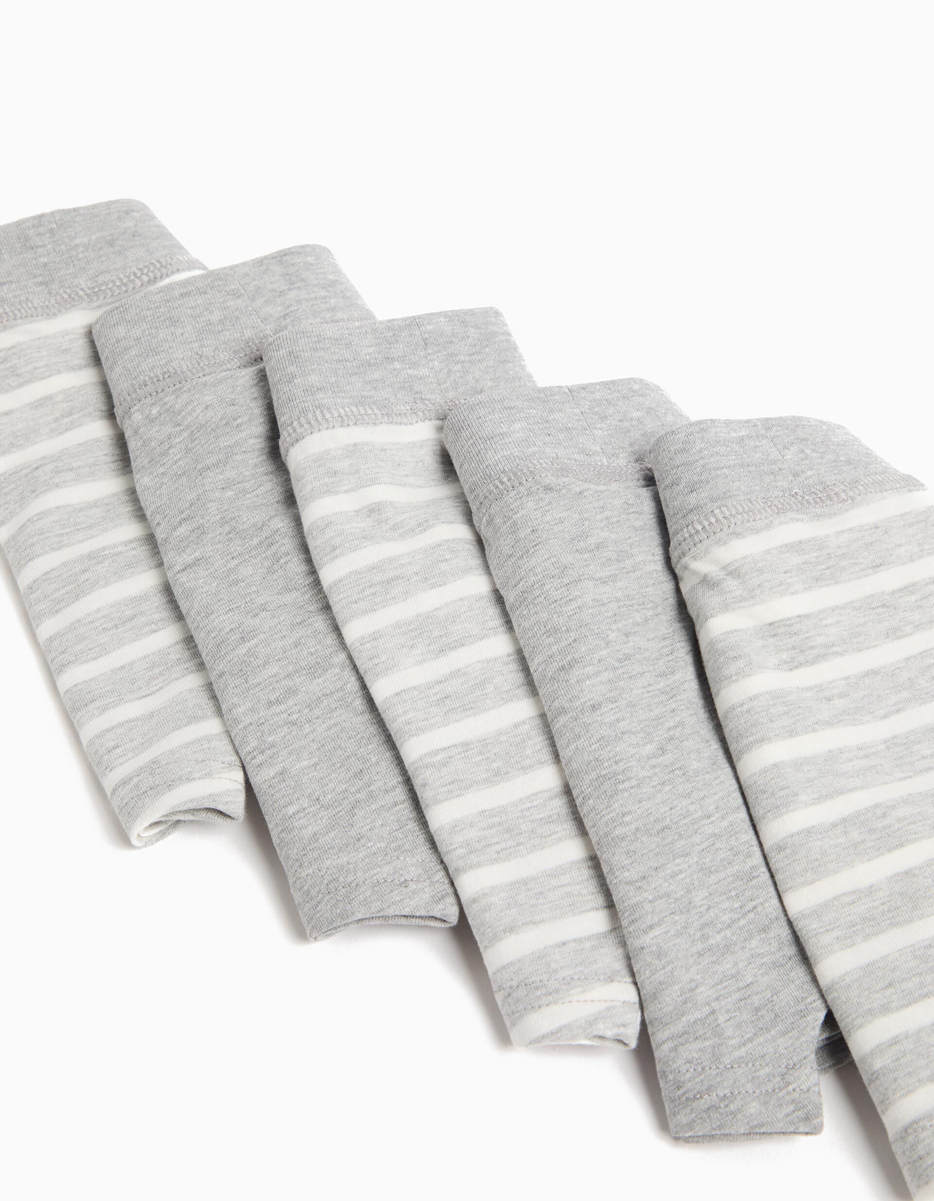 Comprar Online Pack 5 Boxers, Menino, Cinzento
