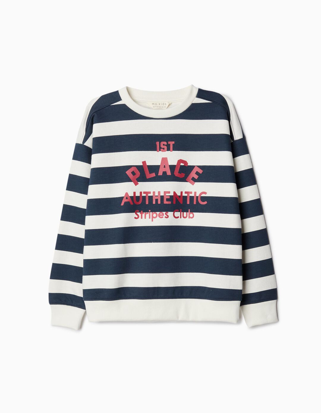 Sweatshirt Riscas, Menino, Azul Escuro 