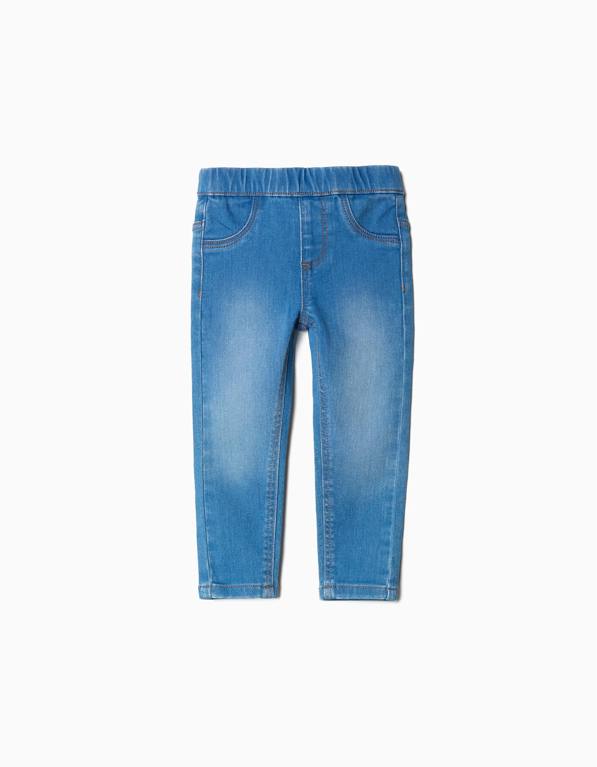 Jeggings de Ganga, Menina, Azul Claro