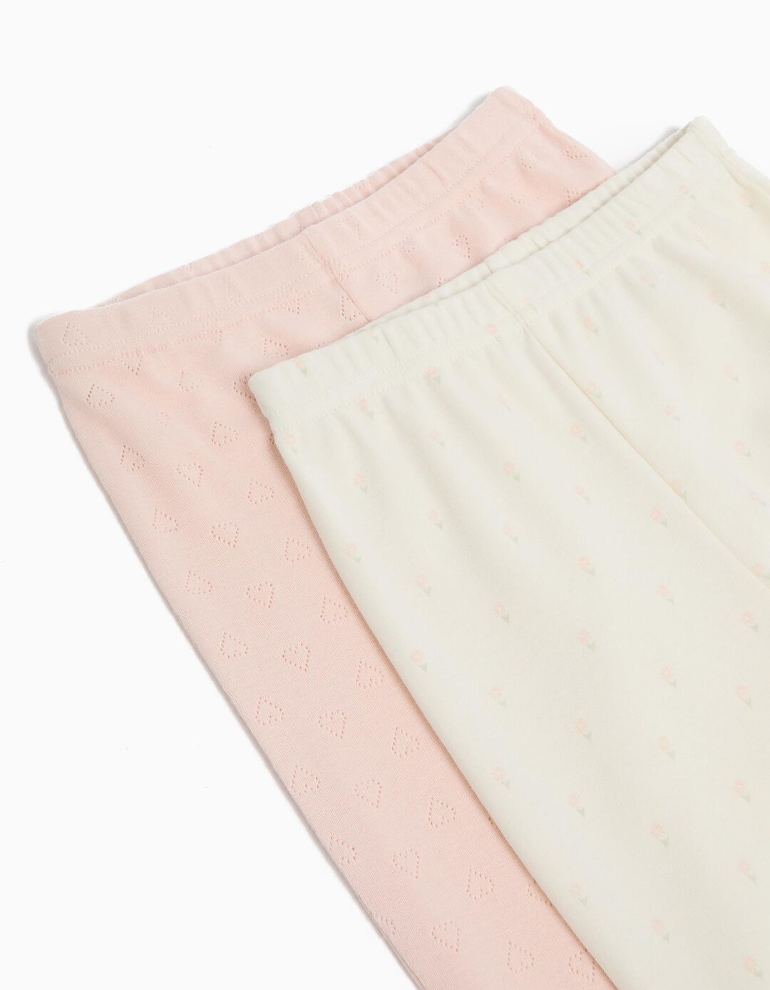 Pack 2 Calças com Pés, Menina, Multicor