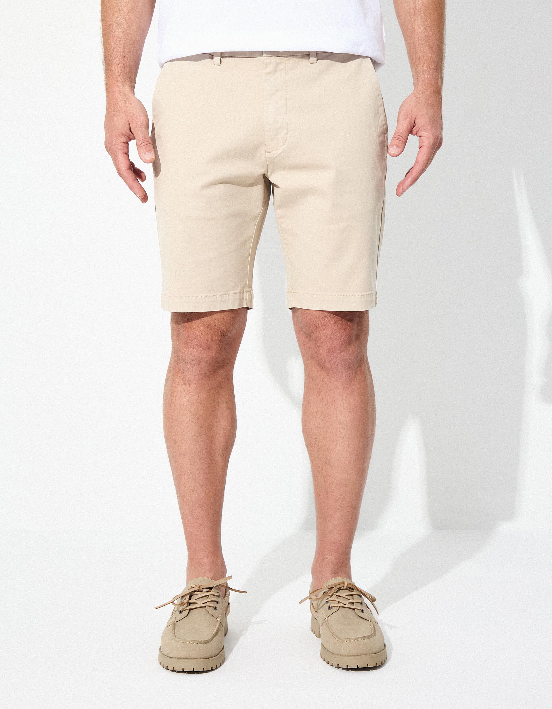 Comprar Online Cal&ccedil;&otilde;es 'Slim fit', Homem, Bege 